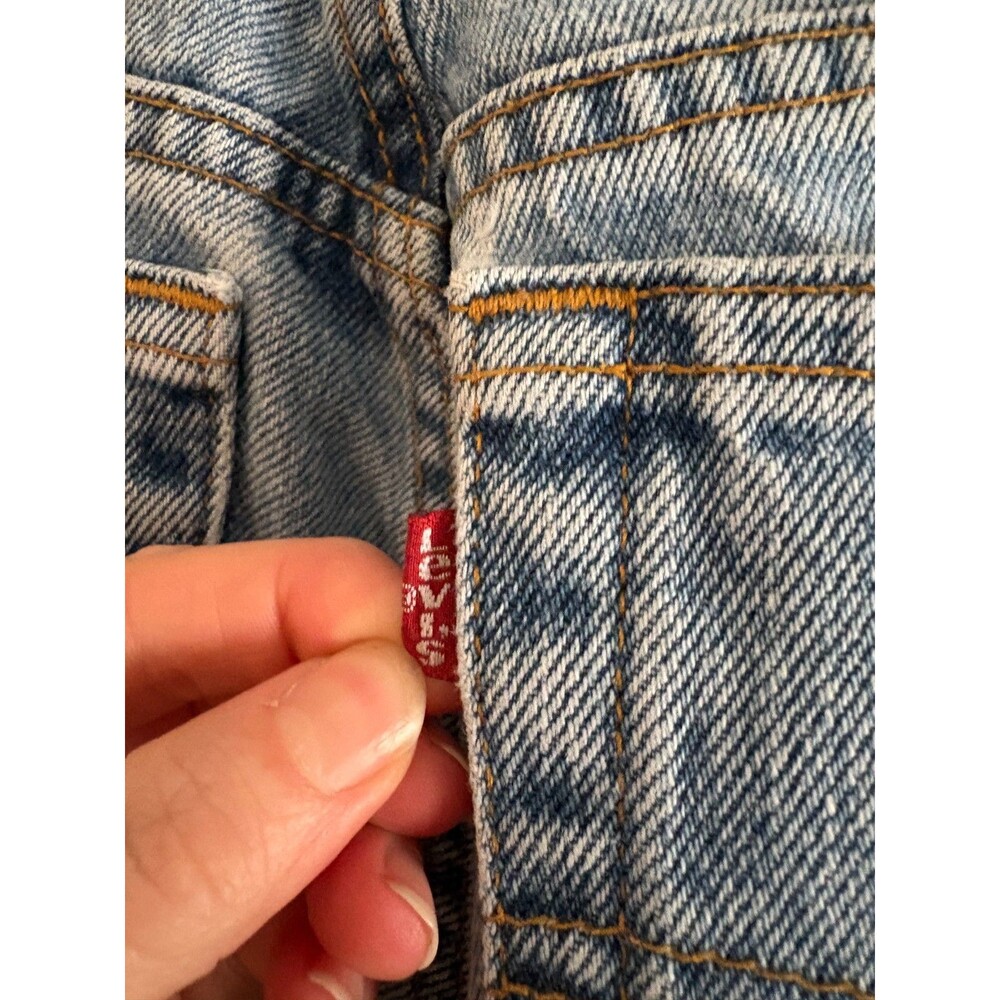 Rare vtg Levi's 550 Jeans Women's 10 USA Made Light Wash Tapered leg Relaxed 90s - Picture 9 of 16